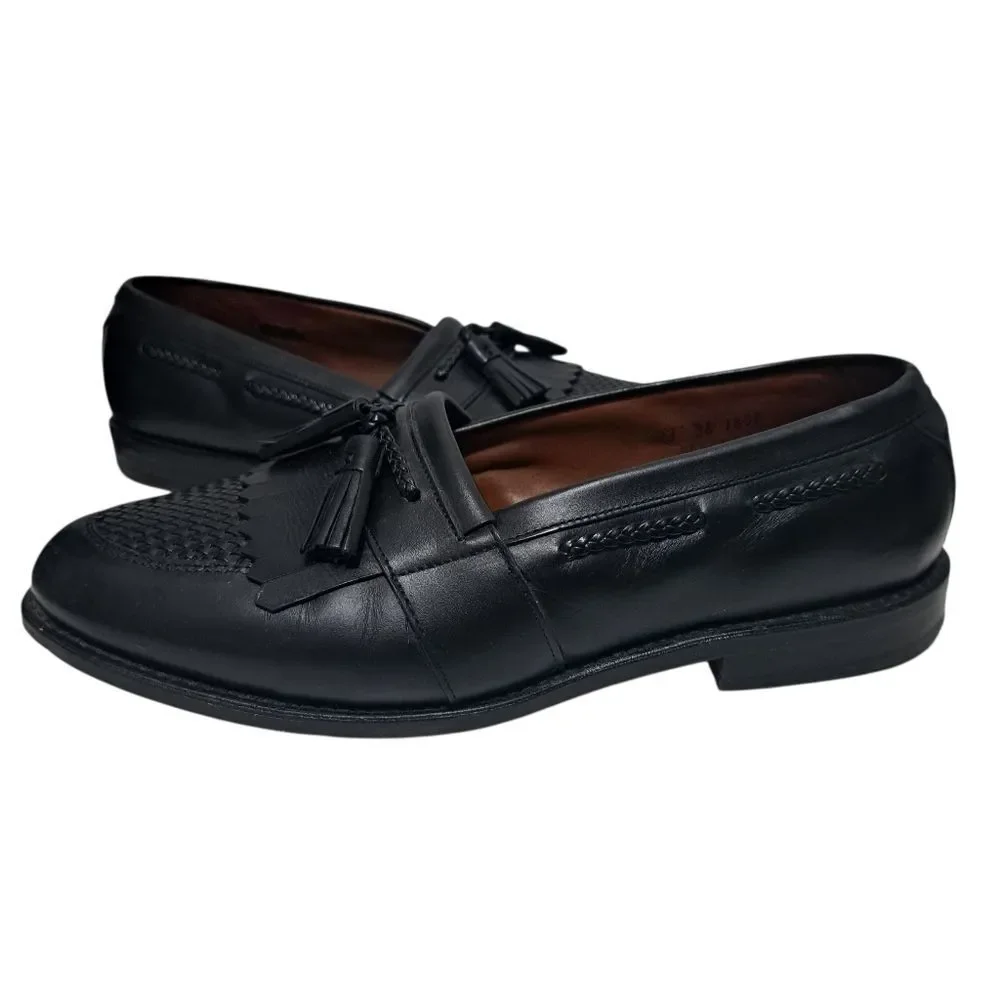 Allen Edmonds Cody Tassel Loafer Cordovan Casual Leather Loafer Size 11 Black